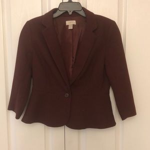 LOFT maroon blazer